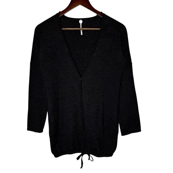 Margaret O'Leary Sweaters - Margaret O’Leary Merino Wool Blend Cardigan Gray Sweater size Small